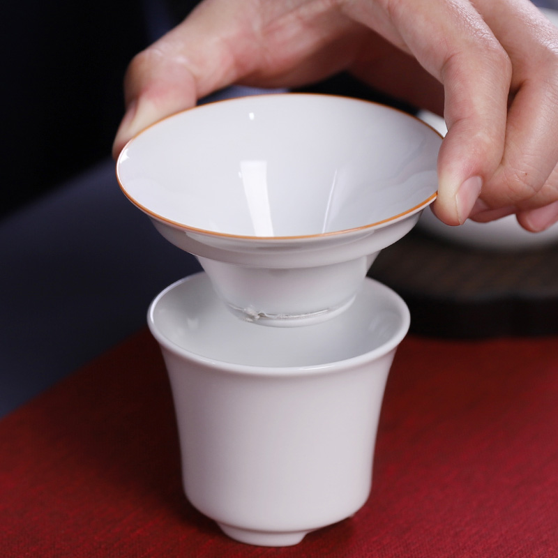 White porcelain tea set accessories stent) tea tea tea - leaf filter filter every ceramic tea tea, tea sets