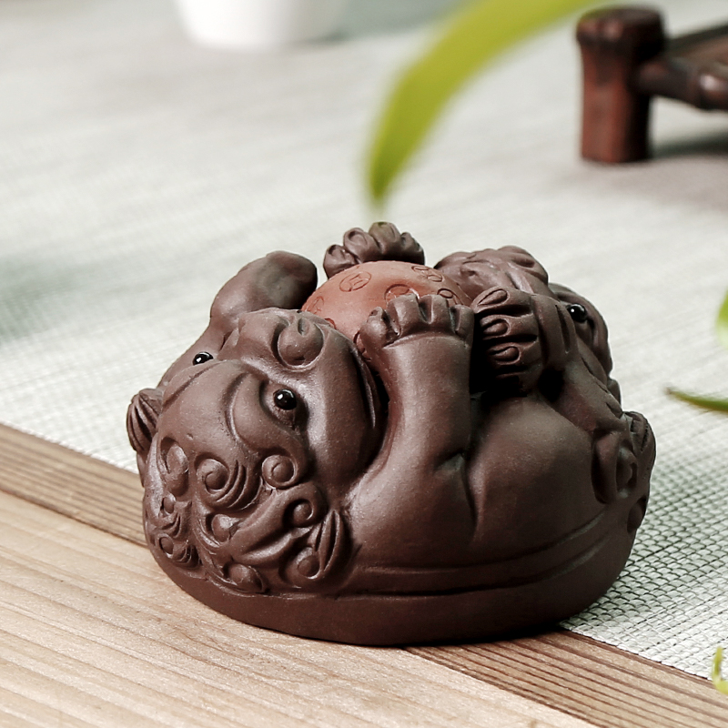 The mythical wild animal pet tea tea art small boutique violet arenaceous kunfu tea furnishing articles furnishing articles tea sets tea tea tea tray play fortunes