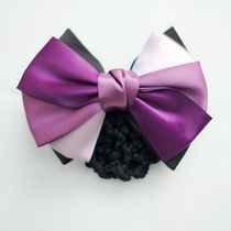 Professional floral headdress net bag nurse high-grade Korean flight attendant elegant accessories bank hotel attendant work hair sleeve clip