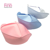 Nurse hat thickened womens swallowtail cap surgery cap doctor work cap can bar Blue White pink hat