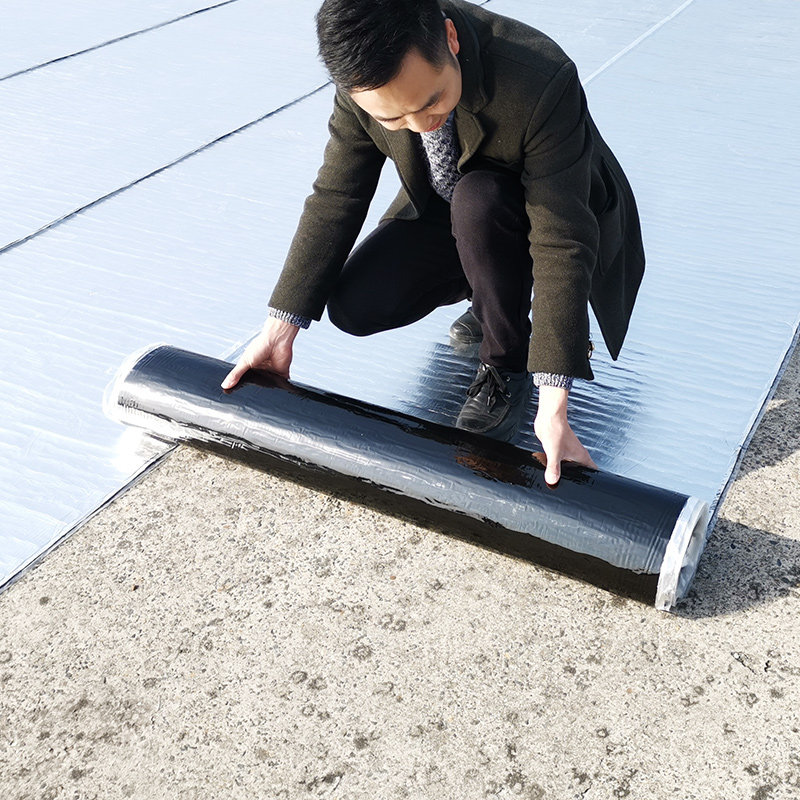 sbs自粘防水卷材胶带平房彩钢瓦屋顶防水补漏材料屋面隔热沥青贴