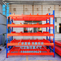 Heavy-duty 3-column steel plate board pallet load-bearing super large storage shelf layer load 2~10 tons can be customized
