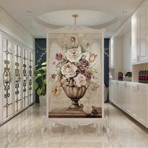 Nordic Style Screen Partition Living Room Dining Room Restaurant Fashion Bedrooms Genguan Solid Wood American Screen Removable Carved seat screen