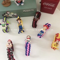 Buzz Lightyear building block bracelet Woven bracelet Hand rope Student male and female couples earth cool bracelet jewelry Birthday gift