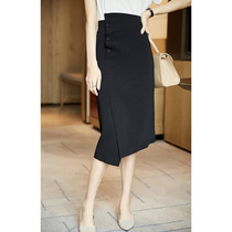 FENPERATE design sense niche irregular skirt women 2021 summer New temperament commuter Medium-length dress