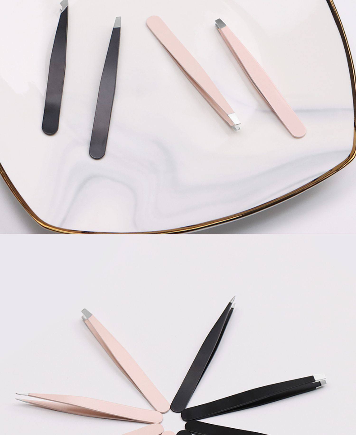 眉夹小镊子拔毛钳修眉毛夹子贴假睫毛工具套装拔胡子胡须男士神器