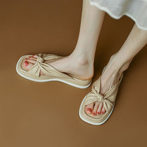 Pendant Le ~ Giant to wear a new crossover with a single word for a thick bottom pine pastry sandal sandals womens head Mueller shoes