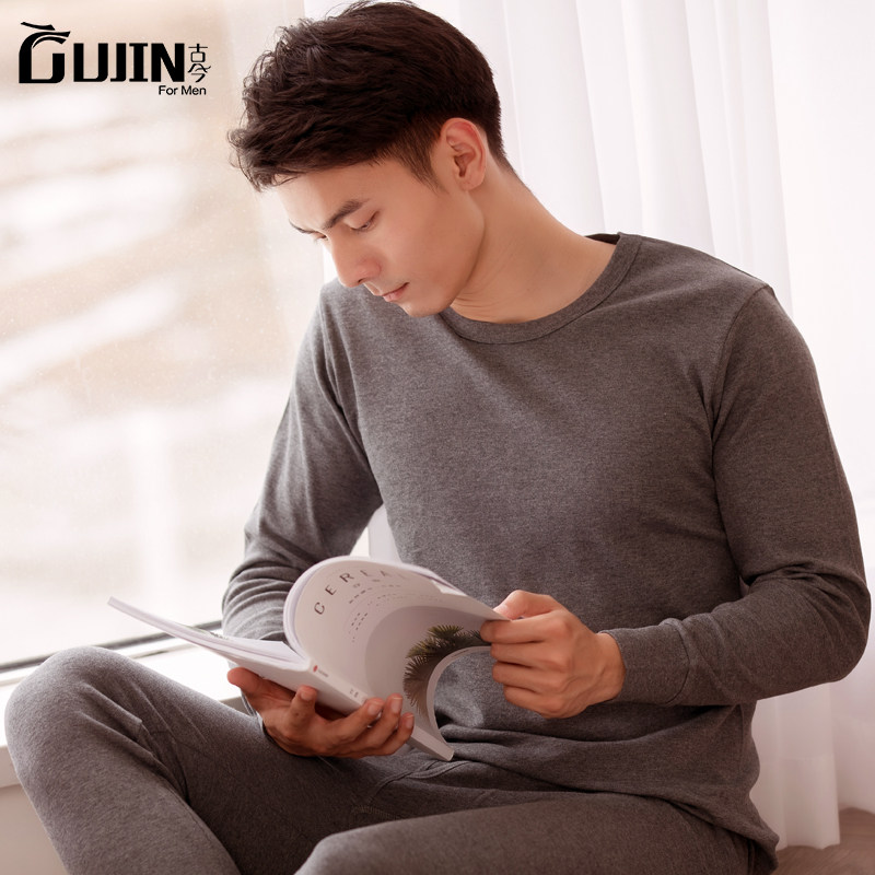 中华老字号 古今 纯棉 男式保暖内衣套装 天猫优惠券折后￥49包邮（￥99-50）多色可选