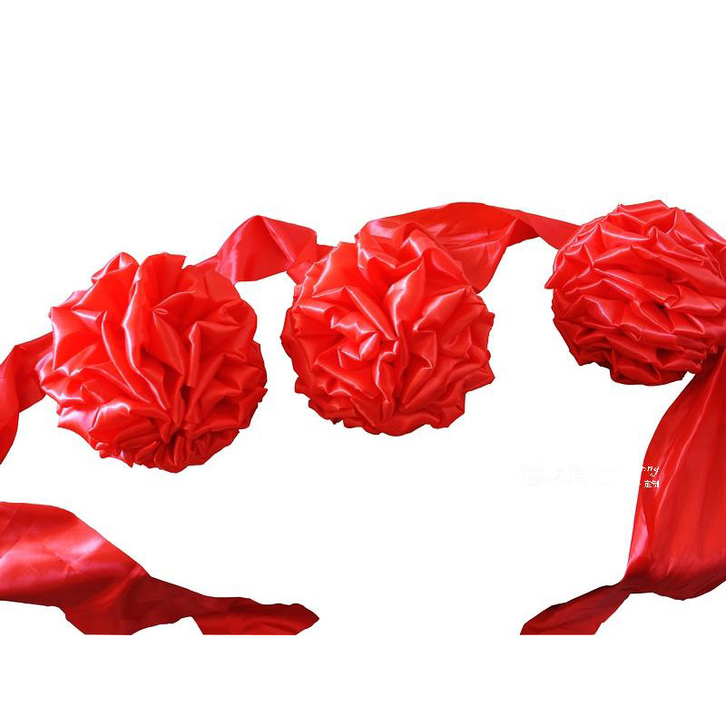 开业剪彩套装花球剪裁大红花球金剪刀彩带开业庆典剪彩花球道具