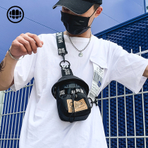 Chest bag female oblique cross wild male tide brand ins super fire street trend messenger bag net laterite cool hip-hop bungee bag