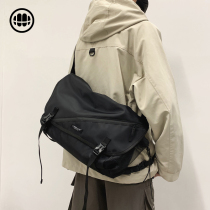 Mens tooling bag messenger bag cross-bag tide brand motorcycle bag Japanese Harajuku functional postman casual shoulder backpack female