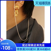 Vintage glasses chain mesh ins halter neck strap chain Literary fashion personality 925 silver necklace non-slip rope anti-drop rope