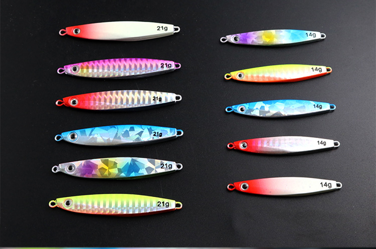 6 Colors Metal Jigging Spoon Fishing Lures Bass Walleye Perch Fresh Water Fishing Lure