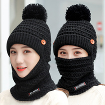 Cap Children Winter Plus Suede Warm Hair Line Hat Han Edition Tide Autumn Winter Riding Electric Motorcycle Walled Neck Integrated Cap
