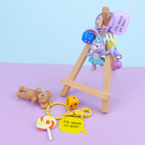 Stella keychain female cute cartoon creative ballet rabbit Duffy bear pendant schoolbag hanging doll