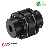 Large GLTB45 steel flange double diaphragm elastic coupling large torque motor ball bearing wire rod lathe for light