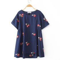 Middle Aged Womens Clothing Mom New Short Sleeves Women Cotton Numb Middle Summer Loaded mother Yangqi Little-shirt blouse easy summer