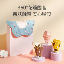 Baby 360 ° bib summer thin mouth towel newborn male and female baby cotton breathable children spit milk