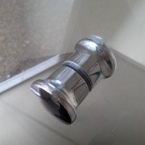 Overall glass bathroom door shower room door handle translation window glass single hole small handle plastic ABS handle