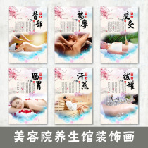 Beauty salon wall decoration hanging paintings Health hall advertising posters beauty experience institute background wall stickers mural