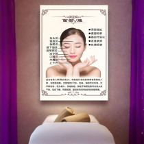 Health hall wall painting beauty salon decoration painting advertising stickers Poster stickers Beauty shop background wall hanging painting