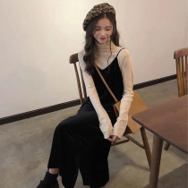 2021 New autumn clothing light extravagant cashew with slim high-end name Yuan Temperament Day Department Gentle Wind style Liant-style dress