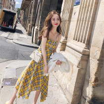 2021 New light extravagant name Yuanyuan High-end Temperament Ultra Fairys Department Gentle Wind and Dress Two-piece Suit Women