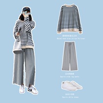 2021 New early autumn professional fashion age age-reducing foreign atmosphere thin fried street temperament small fragrant wind two-piece women