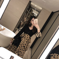 2021 New Spring Fall womens clothing high-end gas light extravagant and luxurious and famous for a slim fit and thin dress skirt autumn and winter