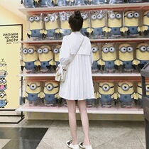 2021 New spring and autumn womens clothing early fall collection waist display slim and high-end light extravagant name Yuanyu Temperament Dress Dress