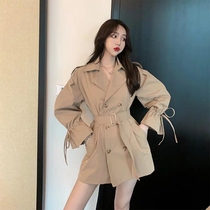 2020 new gentle style high-end waist thin temperament goddess fan jumpsuit skirt European foreign gas