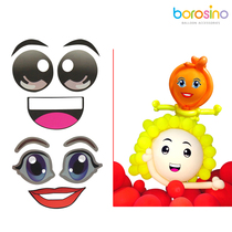 Bo No wedding birthday party long Magic Balloon cartoon animal balloon shape eye mouth sticker