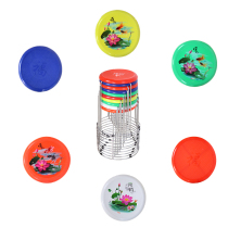 Thickened eight-hole plastic stool surface round plate stool surface chair stool accessories sitting surface FRP surface steel stool buckle panel