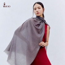 Woo Wu Haizhixing spring autumn summer long female middle-aged shawl scarf fashion pure thin cashmere scarf