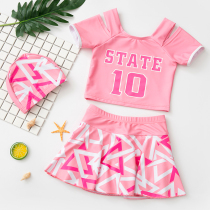 Childrens swimsuit girl split child child child cute princess dress swimsuit little girl sports swimsuit