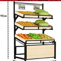 Supermarket Vegetable Shelving Shelf Fruit Shelf Middle Island Terrace Modern Shelving Shelf Commercial Containing Rack Cabinet Fold