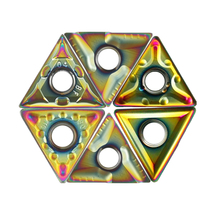 Colorful high hard stainless steel CNC car blade triangle outer circle coarse fine turning blade TNMG16040408MAMS