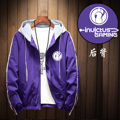 ig队服dota2 ig战队极男女印花休闲宽松开衫飞行服夹克衫外套衣服_真