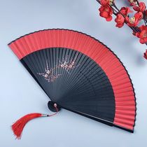 Fan Folding Fan China Wind Summer Time Carry-on Women Style Ancient Chinese Style Ancient Hanfu Wedding Children Dance Fan