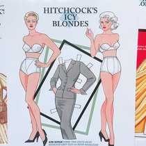 Blonde beauty in Hollywood movies retro paper doll changing paper doll paper doll paper doll
