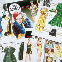 Greta Garbo old Hollywood star beauty changed paper doll paper doll paper doll paper doll paper