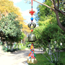 Chinese knot happiness wind chimes pendant Tea room restaurant Home decoration pendant Camel bell car hanging ethnic style charm