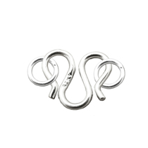 Sterling Silver M buckle S buckle bracelet necklace accessories open connection ring manual DIY accessories material closed ring W buckle