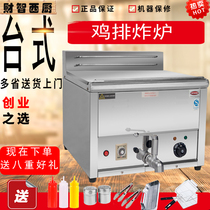 Desktop Chaise Electric Hot Chicken Row Thermostatic Fryer Oven Controlled Warm Commercial Fries Fried Chicken Stove Stainless Steel Oil Bar Oil