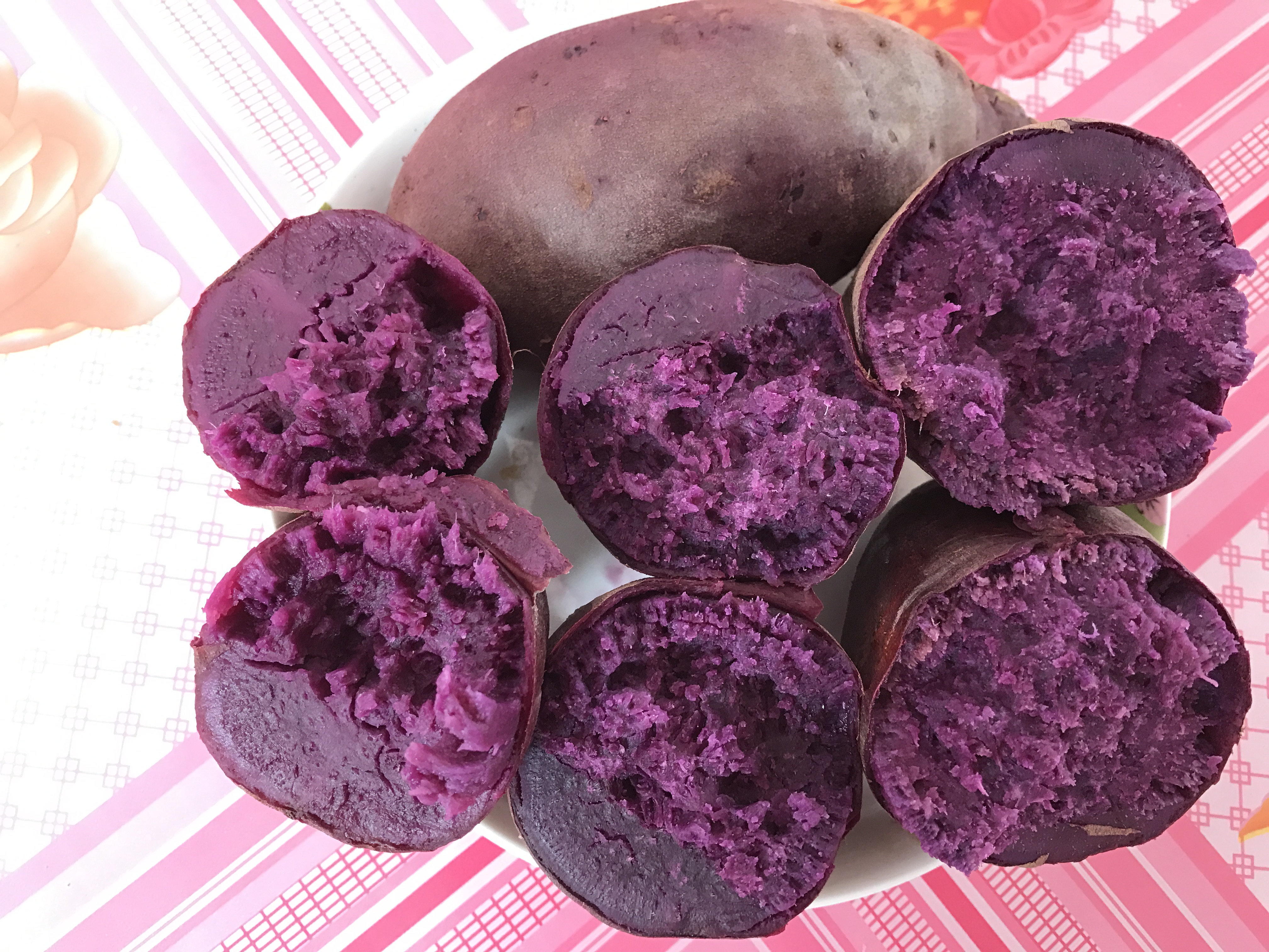 摘星德国紫薯 栗子面白薯 红薯烟薯25大中小型果混合体验五斤装_不