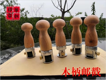 Date stamp postmark stamp custom Post Office postal steel head digital date stamp adjustable date wedding wooden handle seal bag engraving