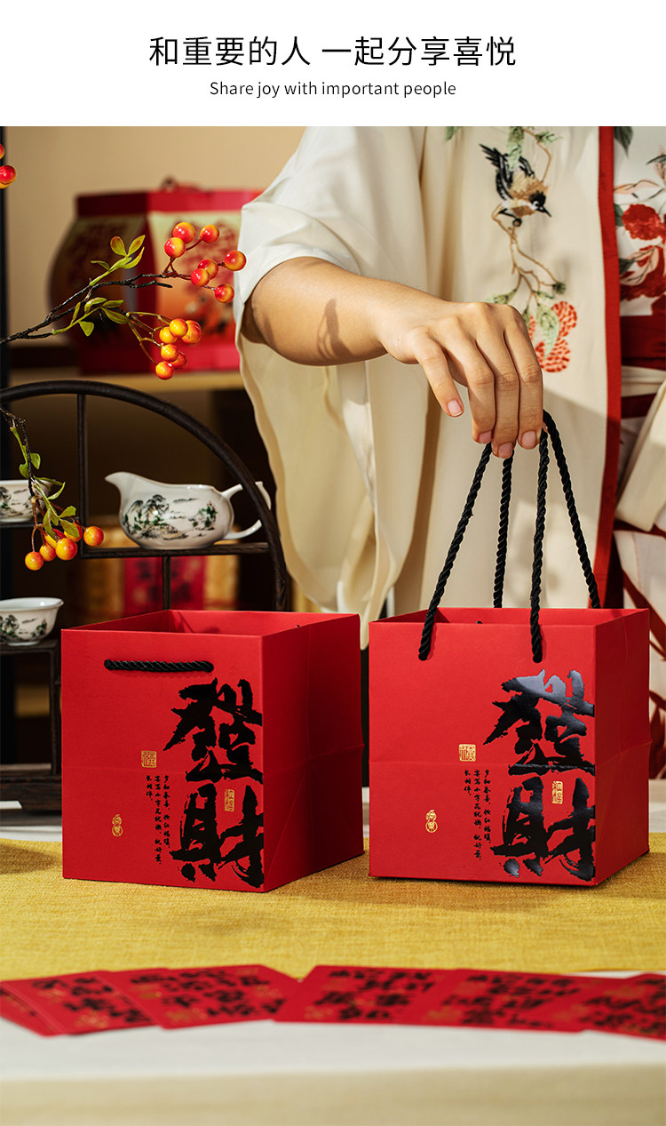 高档新年礼盒蛇年货特产新中式高档糕点马口铁罐包装春节送礼品盒