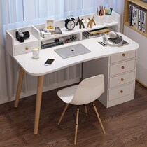 Simple modern home student computer desktop desk bookshelf combination one table bedroom bookcase writing desk