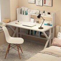 Computer desktop table simple desk bookshelf one office desk and chair combination middle school students study table girl