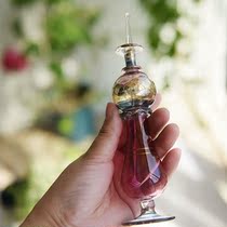 Egyptian folk craft hand-blown style Egyptian fragrance bottle (medium 18cm)